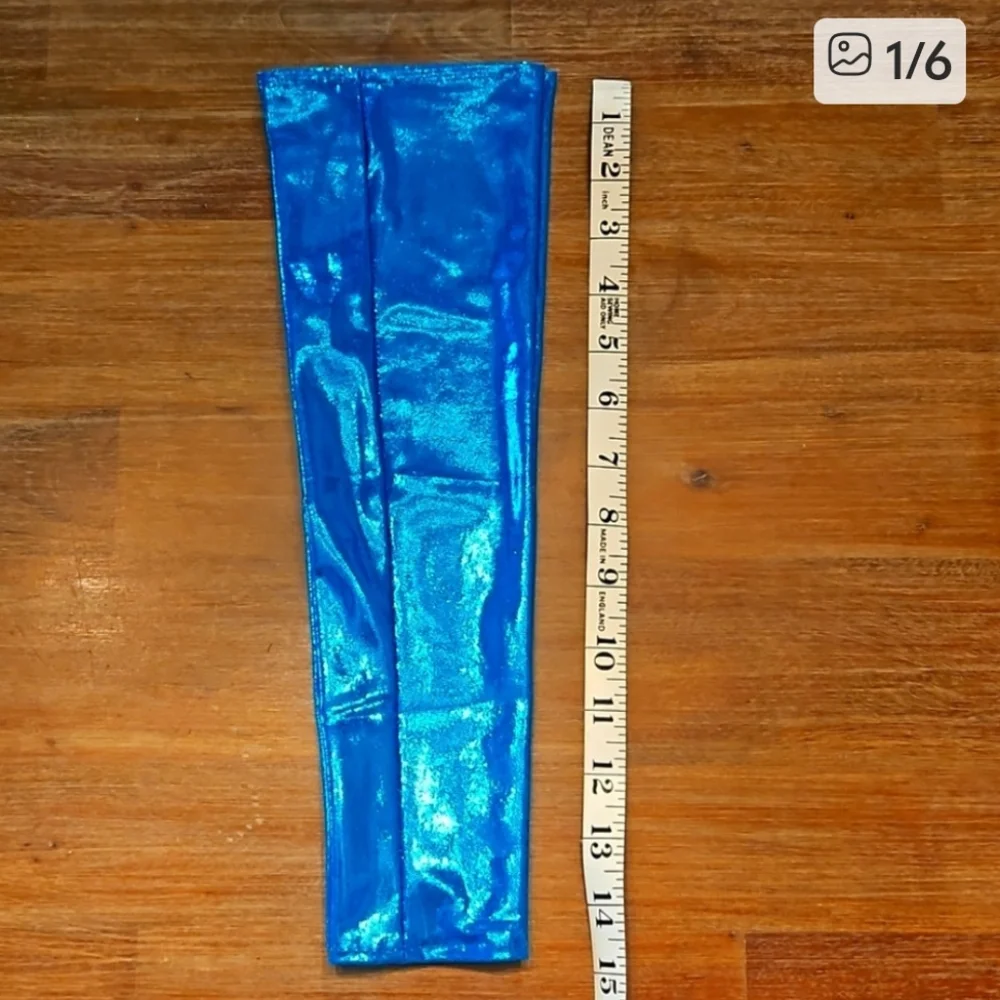 Set of 2 blue bellydance / costume arm sleeves